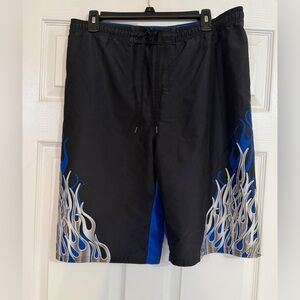 Sand N Sun Boy’s Swim Bottom Flame Print Board Shorts trunks Size :XL (16/18)